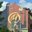 La fresque d' Edgar P. Jacobs, ayant pour sujet "Blake & Mortimer" - &copy;EAS - ADT